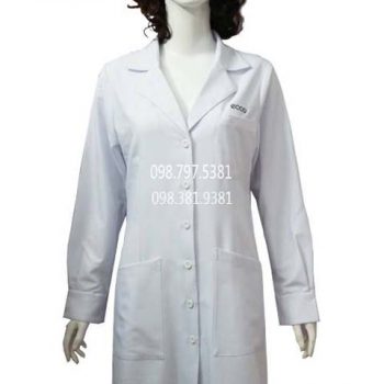 Áo blouse nữ trắng tay dài ABM005